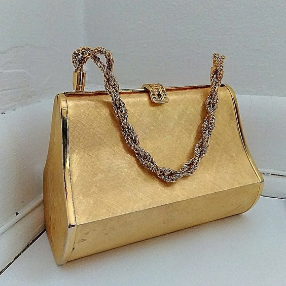 vintage gold bag